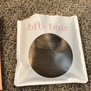 BFB Hair: Clip in 24 inch hair extensions in “Brownstone”